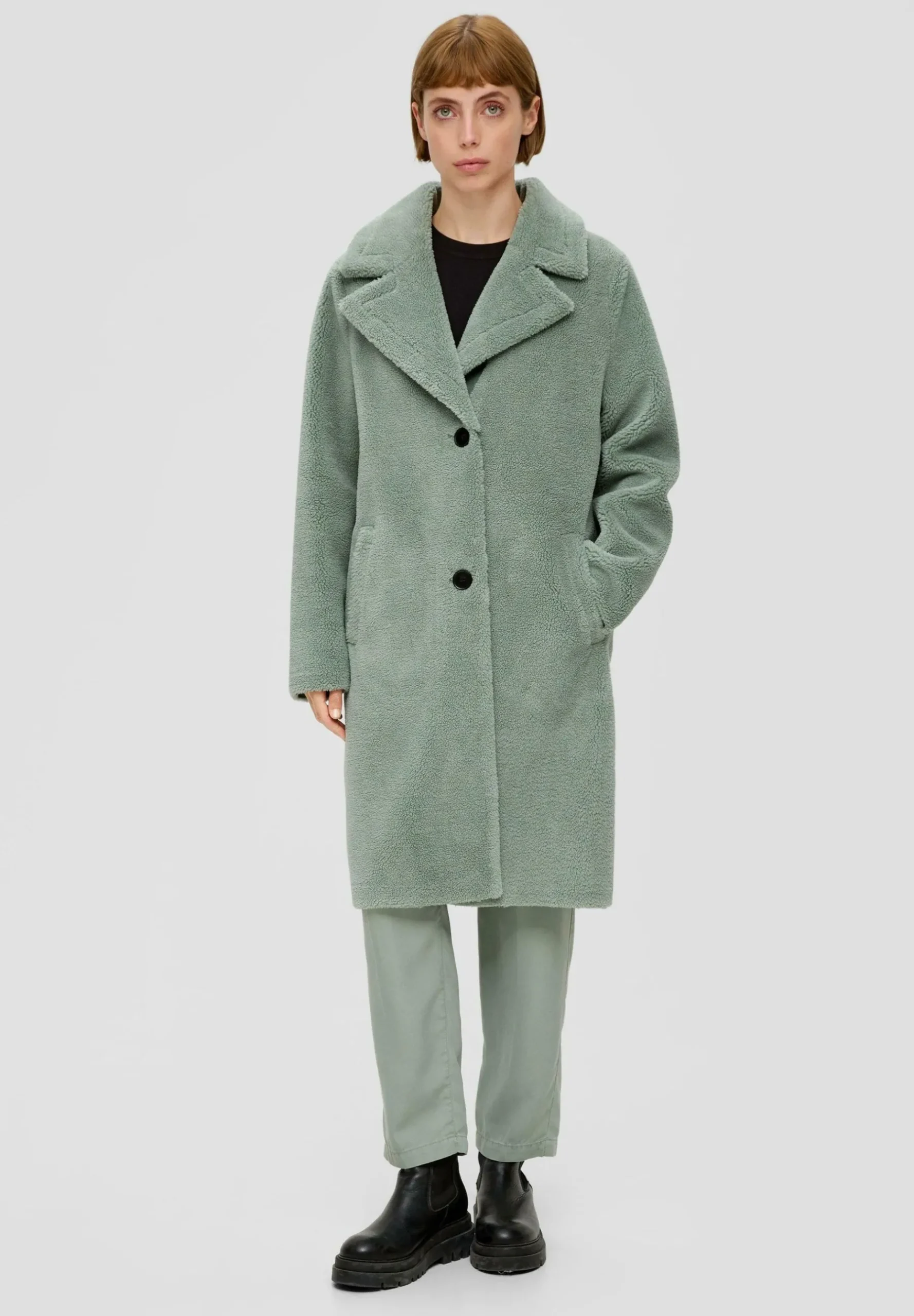 Aus Teddy-Plusch - Manteau Classique|s.Oliver Outlet