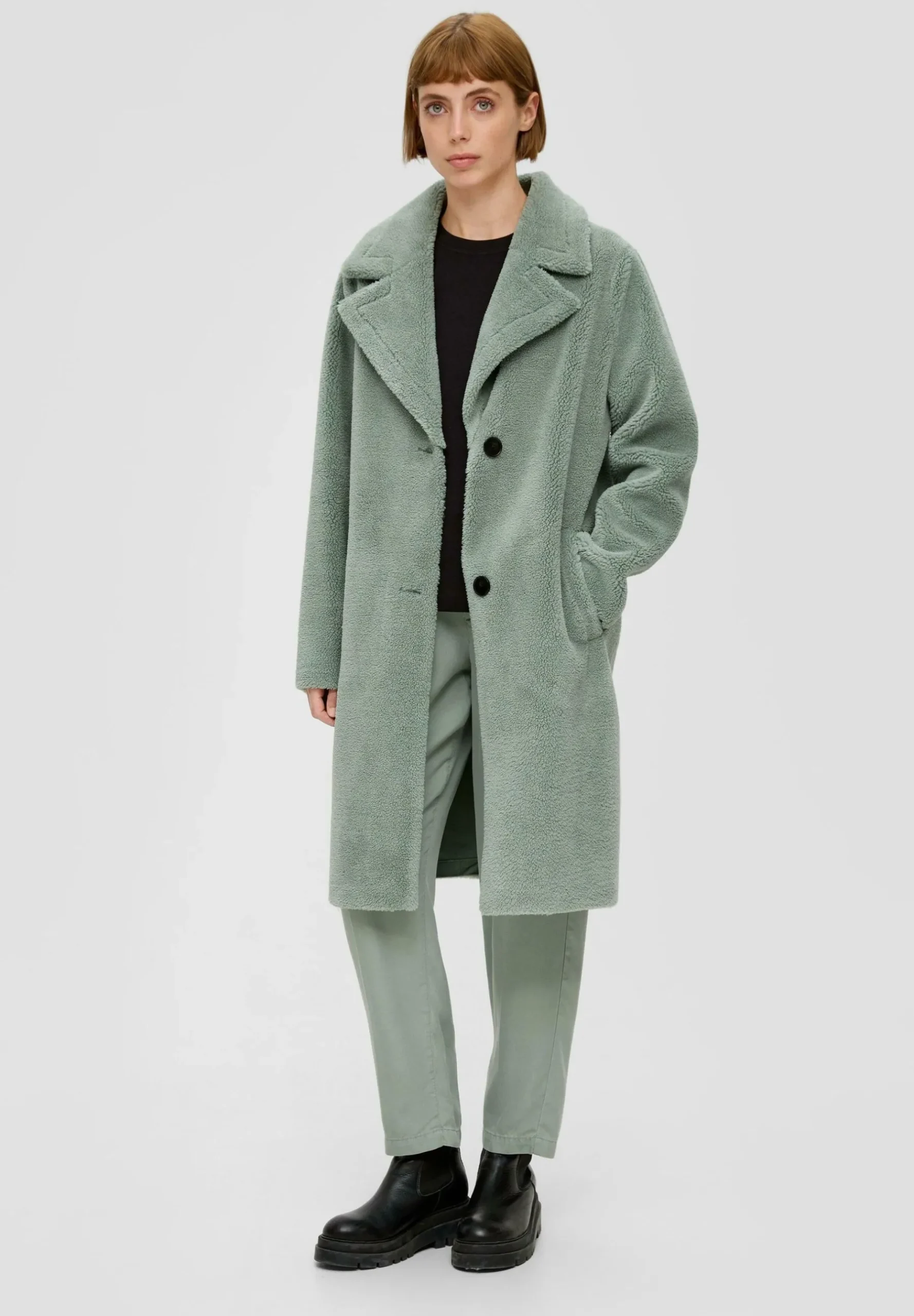 Aus Teddy-Plusch - Manteau Classique|s.Oliver Outlet