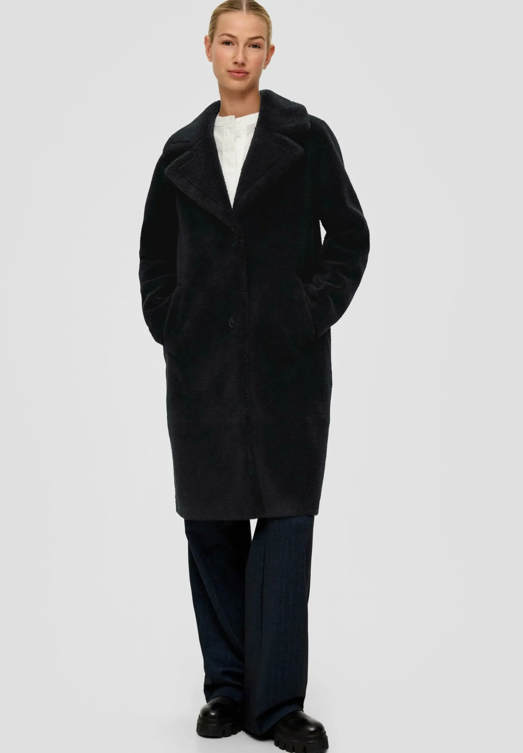 Aus Teddy-Plusch - Manteau Classique|s.Oliver New