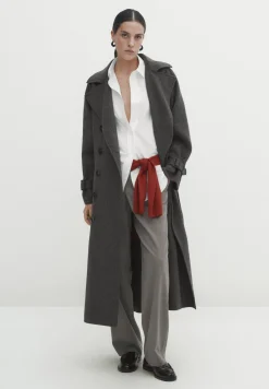 Blend Double-Breasted - Trench|Massimo Dutti Outlet