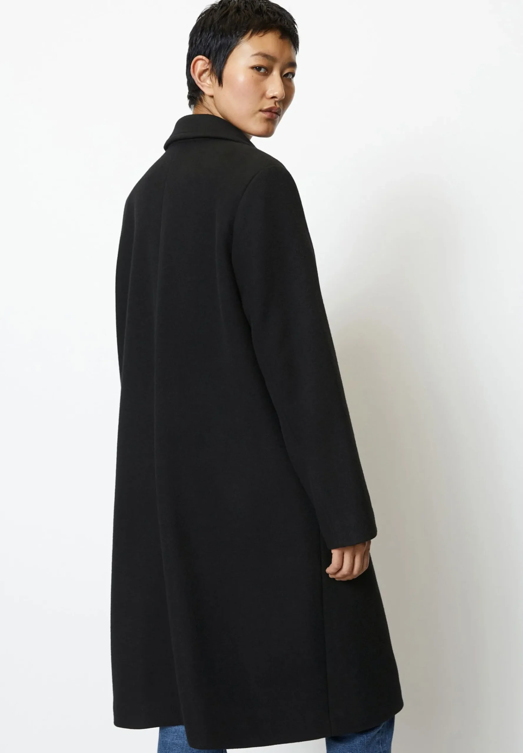 Blend Single Breasted Lapel Collar Lined Flap Poc - Manteau Classique|Marc O'Polo Shop