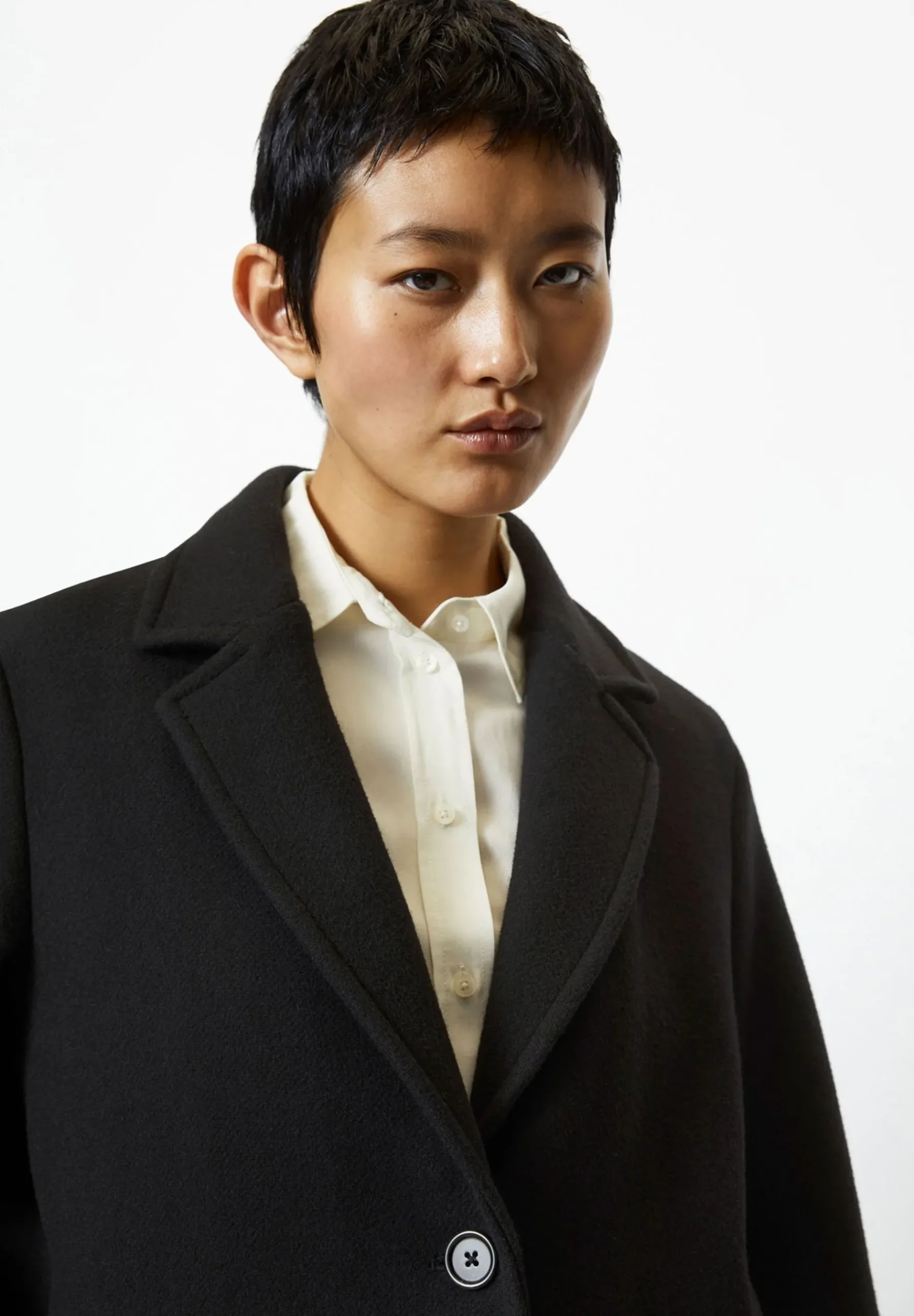 Blend Single Breasted Lapel Collar Lined Flap Poc - Manteau Classique|Marc O'Polo Shop