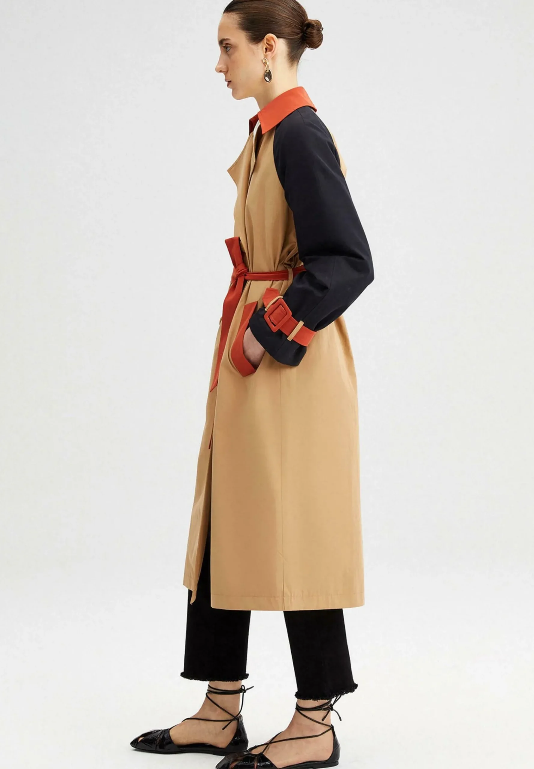 Block Colored - Trench|Touché Privé Fashion