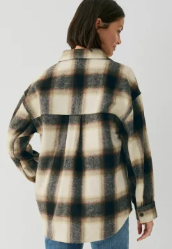 Check Long Sleeve - Manteau Court|Next Hot