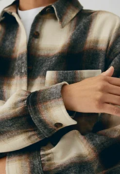 Check Long Sleeve - Manteau Court|Next Hot