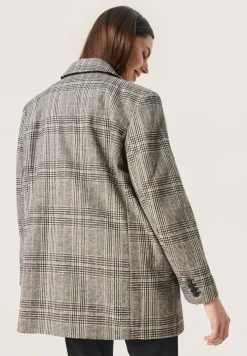 Chicka Checked - Manteau Court|Soaked in Luxury Cheap