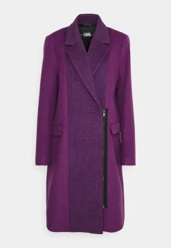 Contrast Panel Zip - Manteau Classique|KARL LAGERFELD New