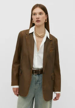 Distressed - Manteau Court|Stradivarius Cheap