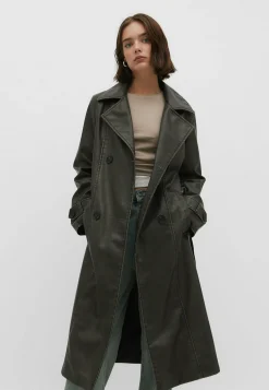 Distressed-Effect - Trench|Stradivarius Fashion