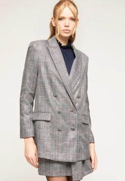 Double Boutonnage Fantaisie Prince De Galles - Manteau Court|Motivi Fashion