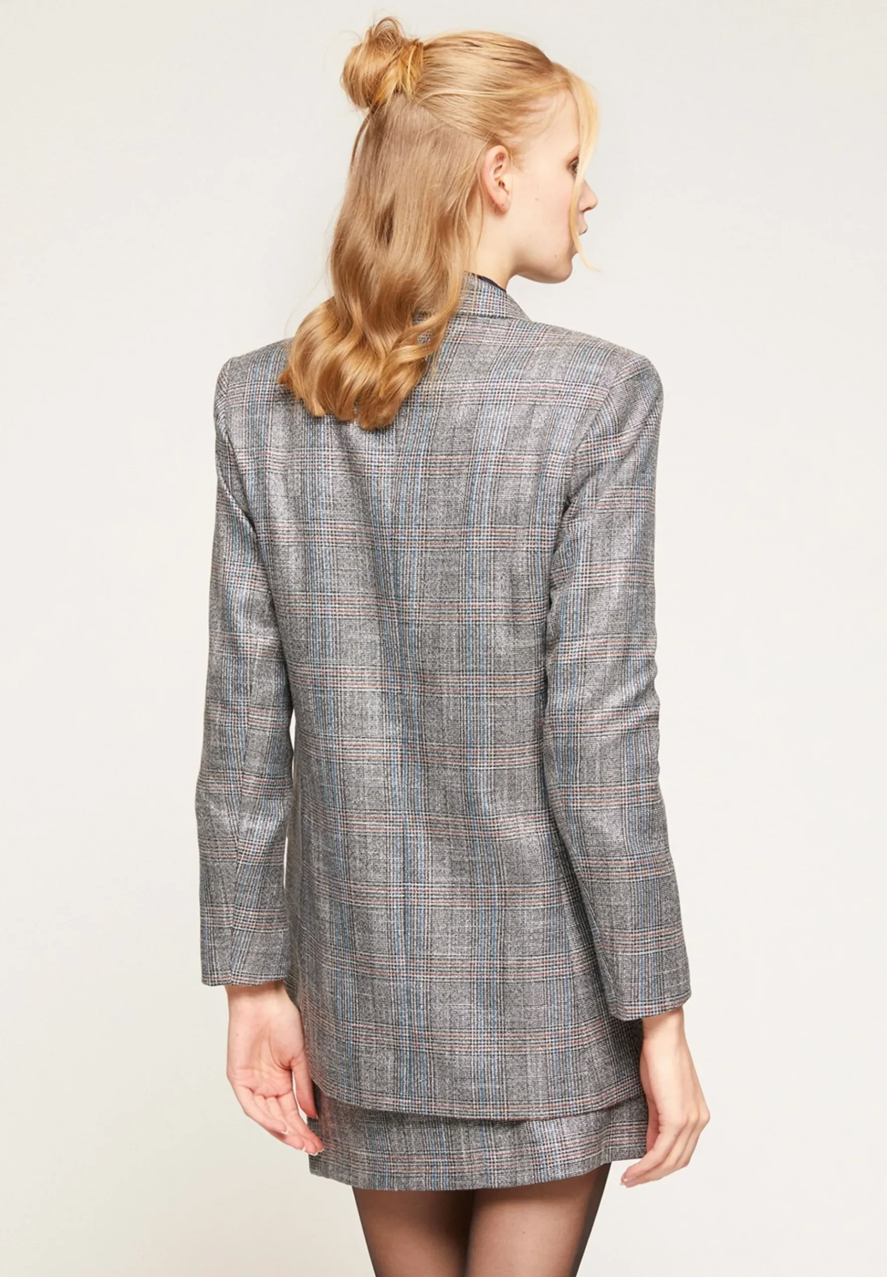 Double Boutonnage Fantaisie Prince De Galles - Manteau Court|Motivi Fashion