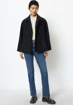 Double Breasted Lapel Collar Welt Pockets - Manteau Court|Marc O'Polo Cheap