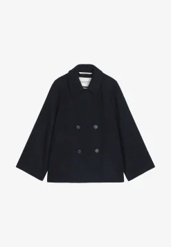 Double Breasted Lapel Collar Welt Pockets - Manteau Court|Marc O'Polo Cheap