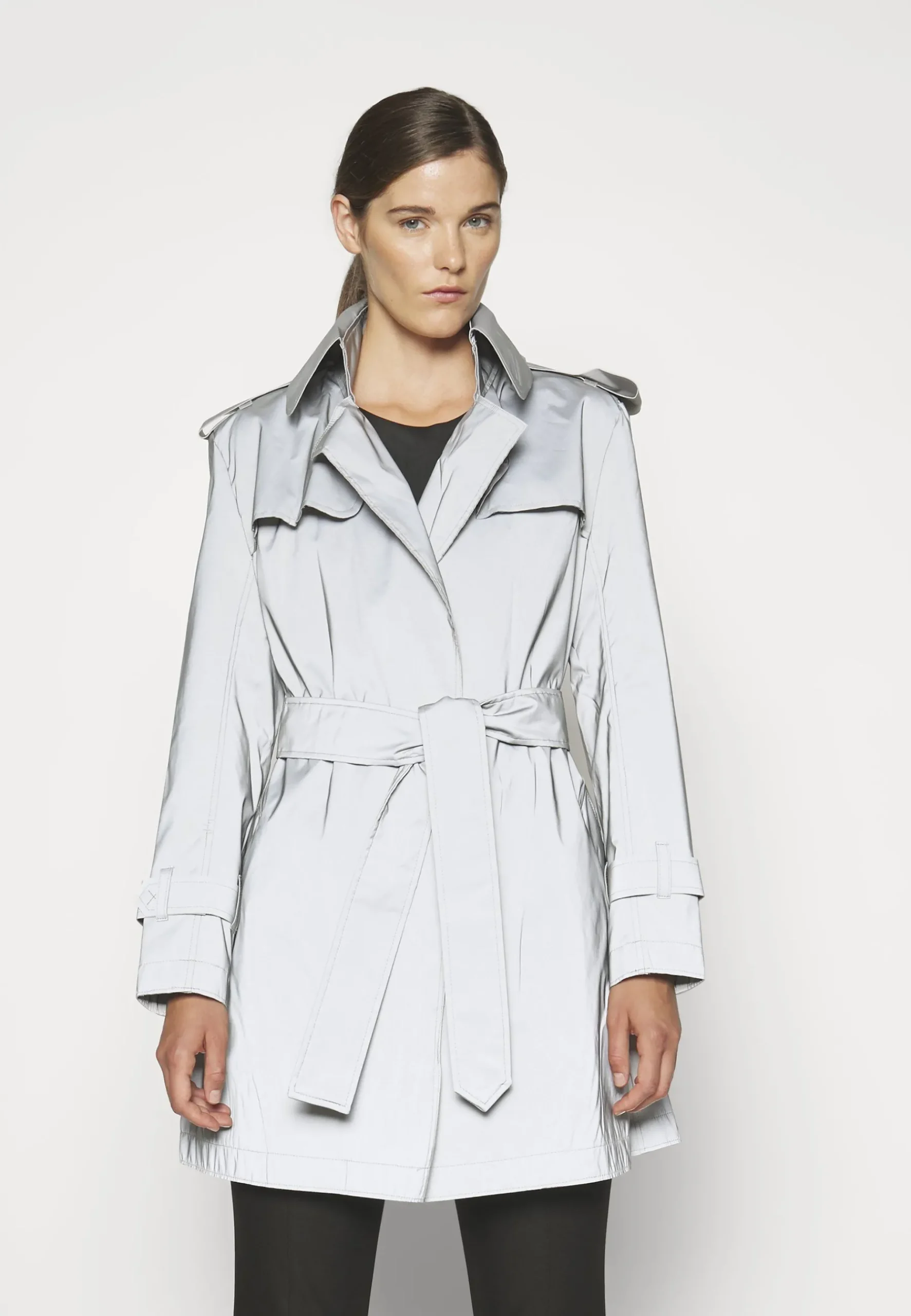 Double Breasted Mini - Trench|Norma Kamali Fashion