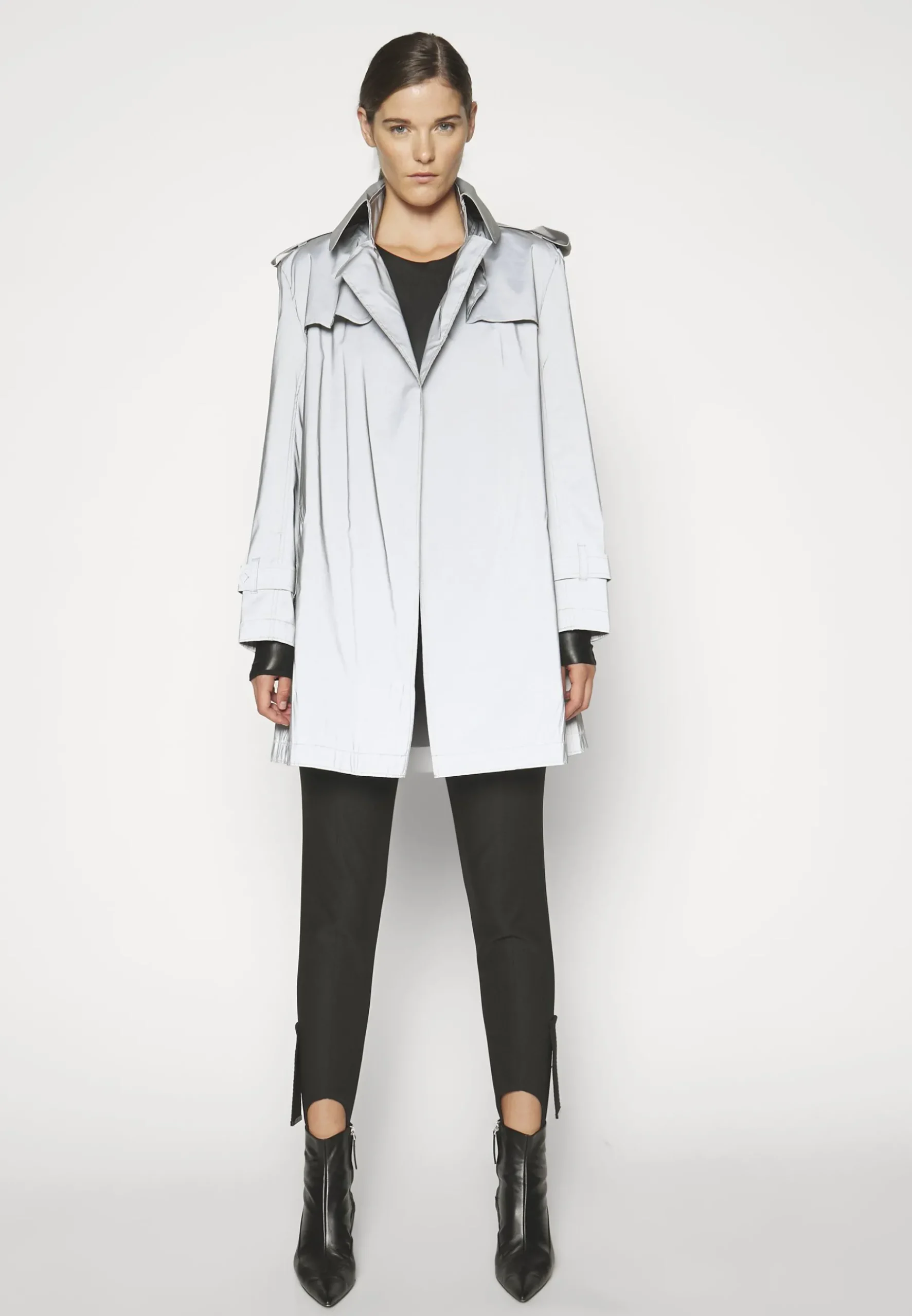 Double Breasted Mini - Trench|Norma Kamali Fashion