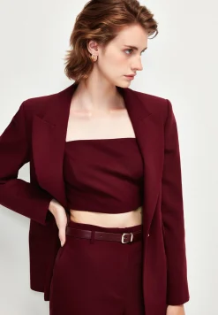 Double Breasted With Pockets. - Manteau Court|adL Clearance