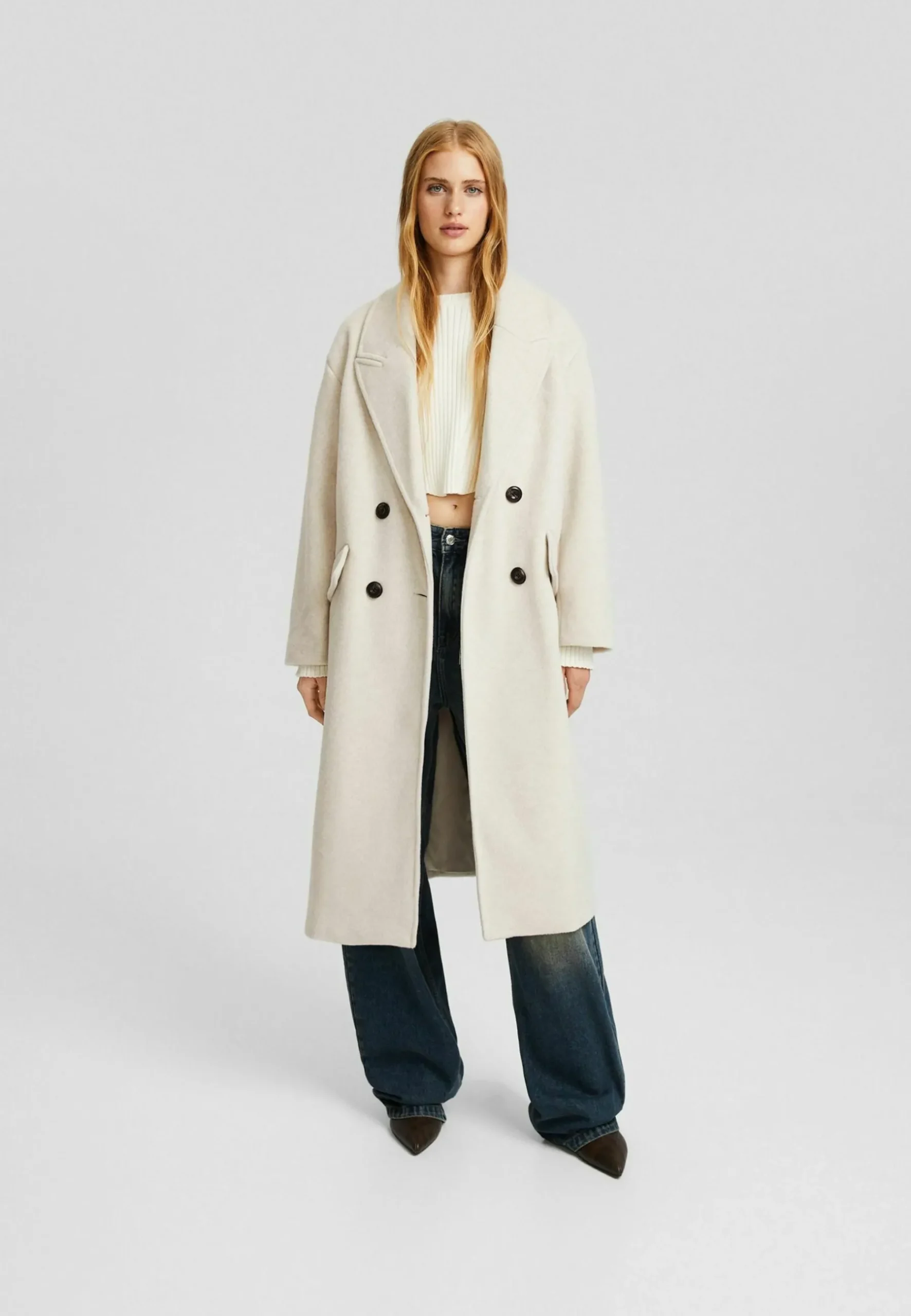 Drop-Shoulder -Long - Manteau Court|Bershka Best