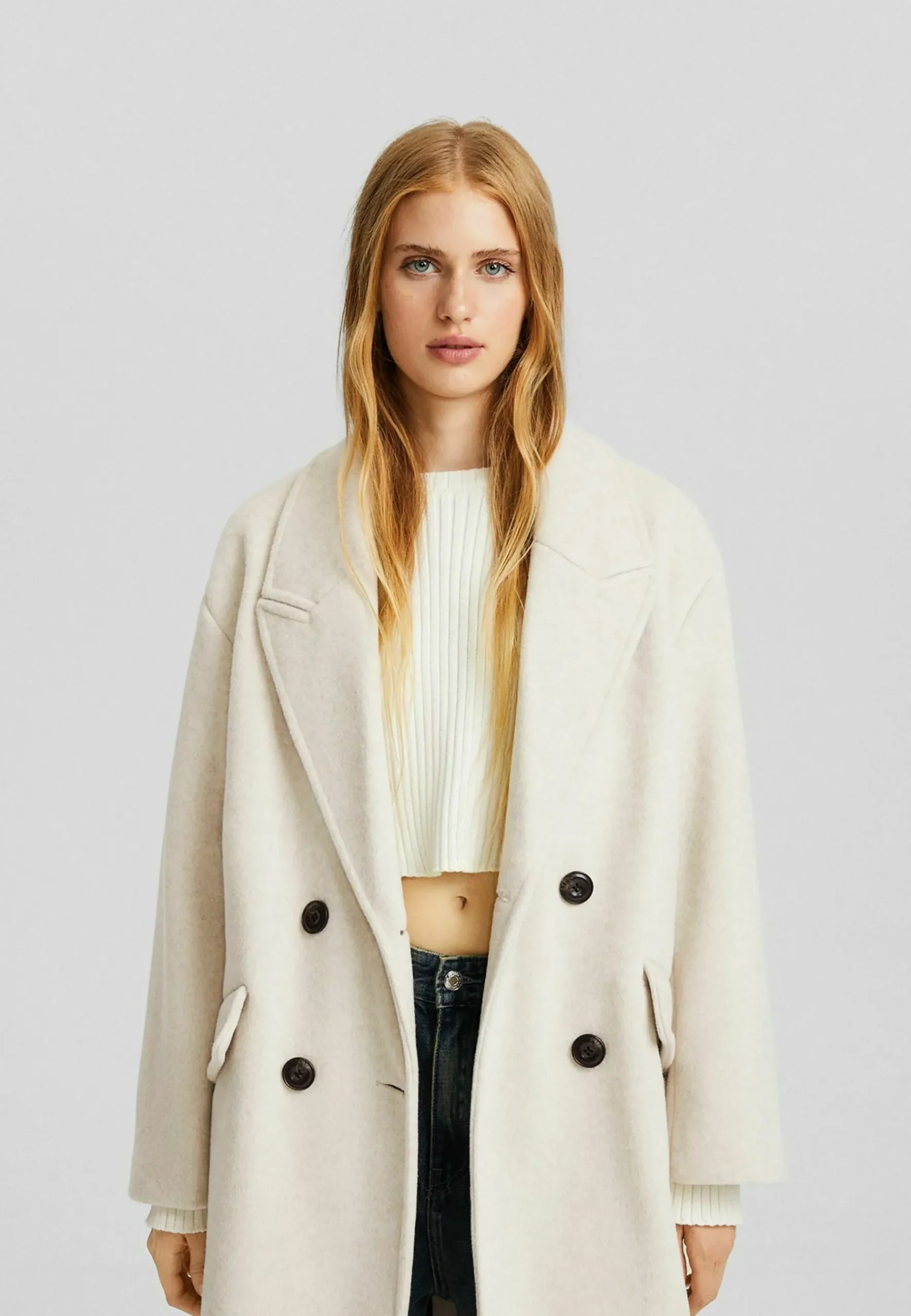 Drop-Shoulder -Long - Manteau Court|Bershka Best