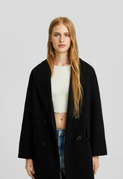 Drop-Shoulder -Long - Manteau Court|Bershka Shop