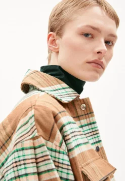 Faadey Check - Manteau Court|ARMEDANGELS Clearance