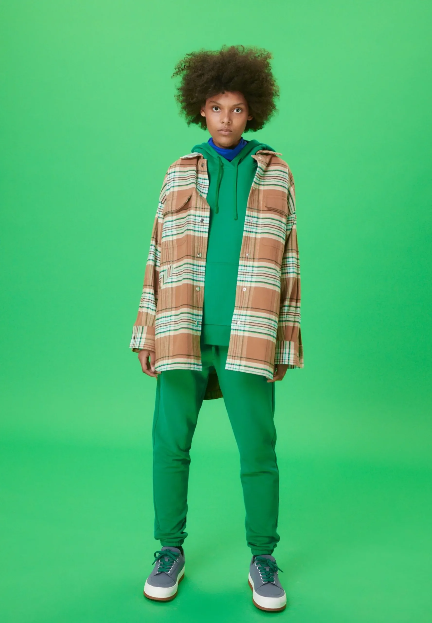 Faadey Check - Manteau Court|ARMEDANGELS Clearance