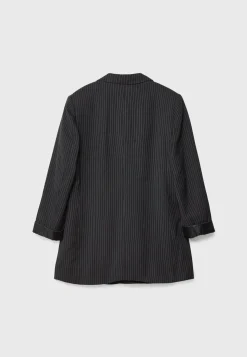 Flowing Open Pinstripe - Manteau Court|Stradivarius Cheap