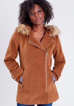 Gerader Mit Kapuze - Manteau Court|Cache Cache Online