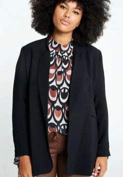 Halblanger, Unifarbener Mit Revers - Manteau Court|Paprika Shop
