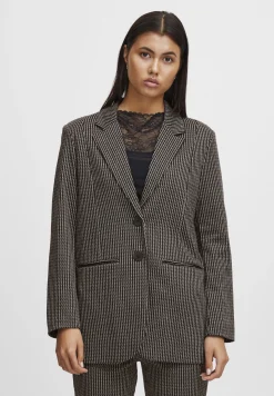 Ihkate Structure - Manteau Court|ICHI Fashion