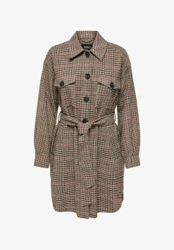 Karierte - Manteau Court|ONLY Clearance
