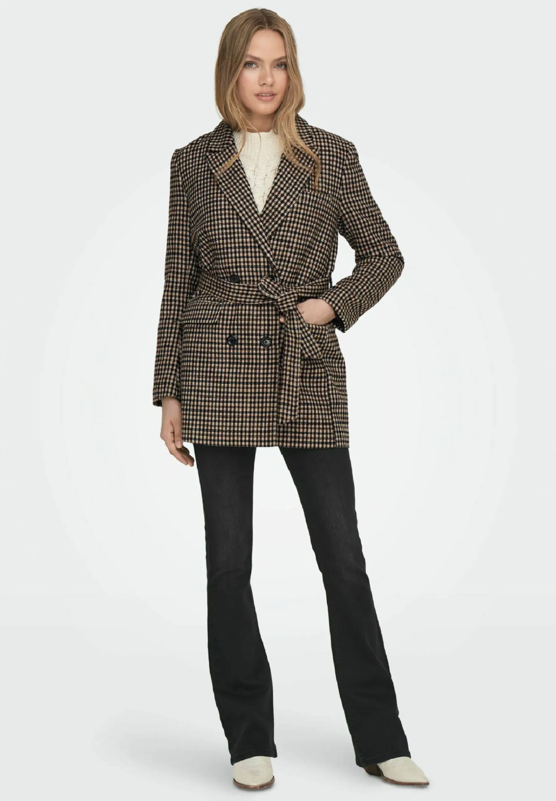 Karierter - Manteau Court|ONLY Online