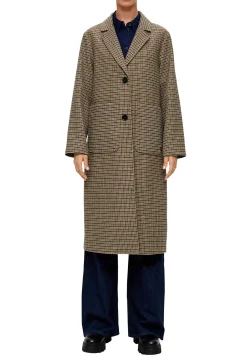Karierter Mit Anteil - Manteau Classique|s.Oliver Outlet