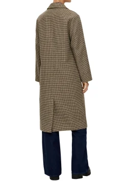 Karierter Mit Anteil - Manteau Classique|s.Oliver Outlet