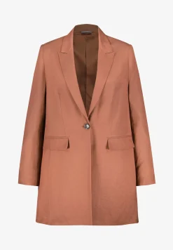 Langarm Fein Schimmernder - Manteau Court|Samoon Shop