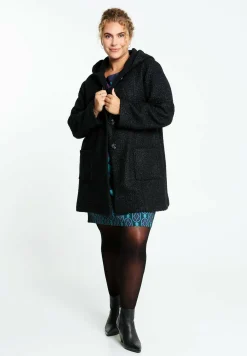 Lange Uni Boucle Ohne - Manteau Court|Paprika Clearance