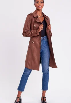 Langer Aus Mit Knopfen - Trench|Cache Cache Outlet