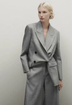 Limited Edition Textured Double Breasted - Manteau Court|Massimo Dutti Online