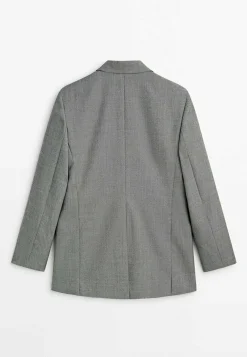Limited Edition Textured Double Breasted - Manteau Court|Massimo Dutti Online