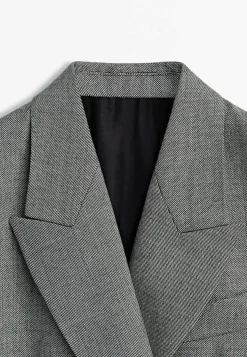 Limited Edition Textured Double Breasted - Manteau Court|Massimo Dutti Online