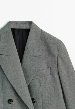 Limited Edition Textured Double Breasted - Manteau Court|Massimo Dutti Online