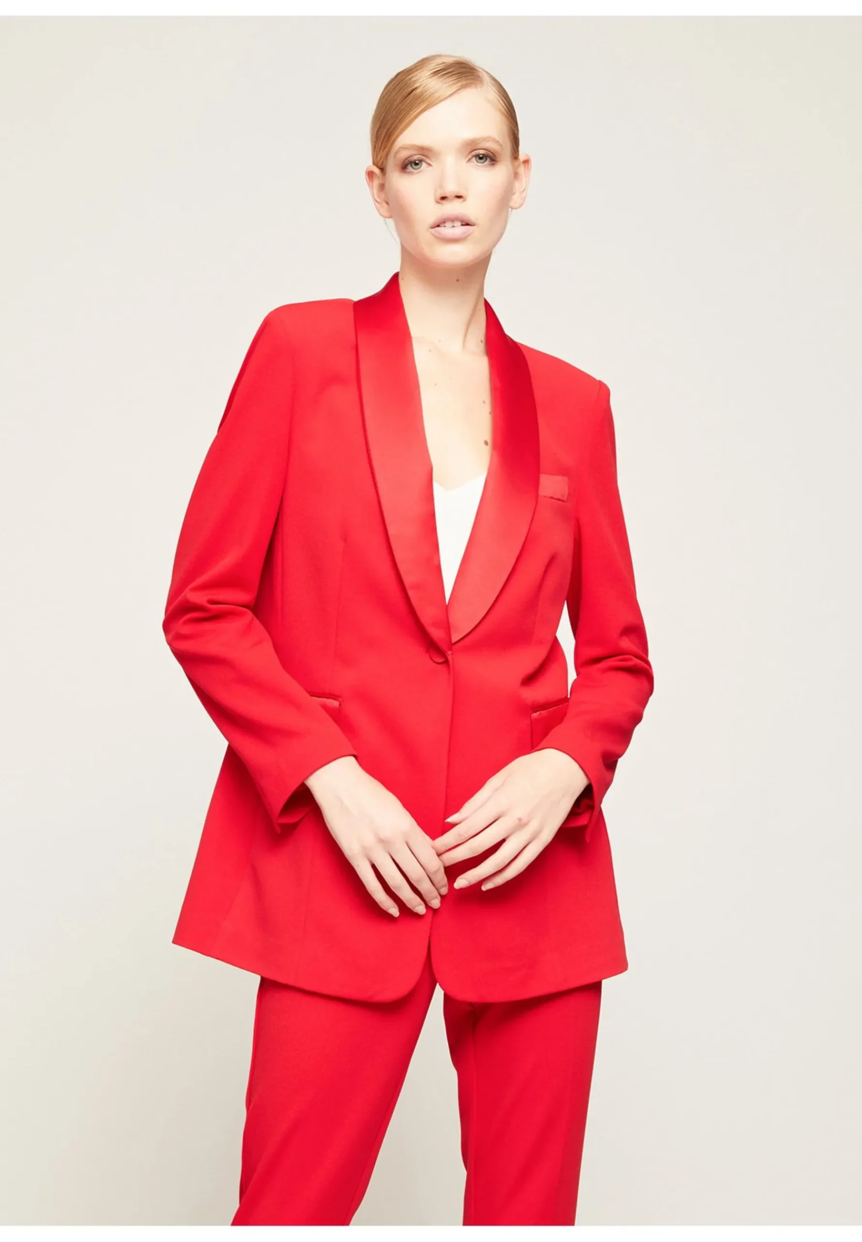 Long A Simple Boutonnage Teinte Unie - Manteau Court|Motivi Store
