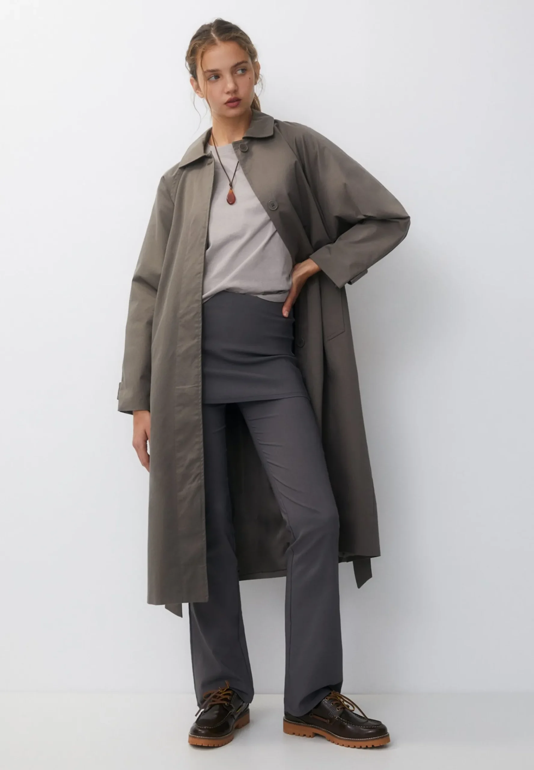 Long Belted - Trench|PULL&BEAR Online