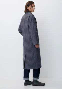 Long Check Texture - Manteau Classique|PULL&BEAR Clearance