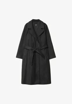 Long Soft-Touch - Trench|Stradivarius Clearance