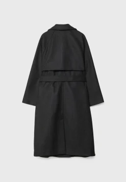 Long Soft-Touch - Trench|Stradivarius Clearance