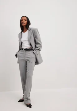 Melange In Oversize Mit Drei Knopfen - Manteau Court|NA-KD Best Sale