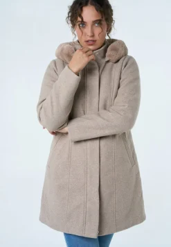 Met Wol Look - Manteau Court|MS Mode Outlet