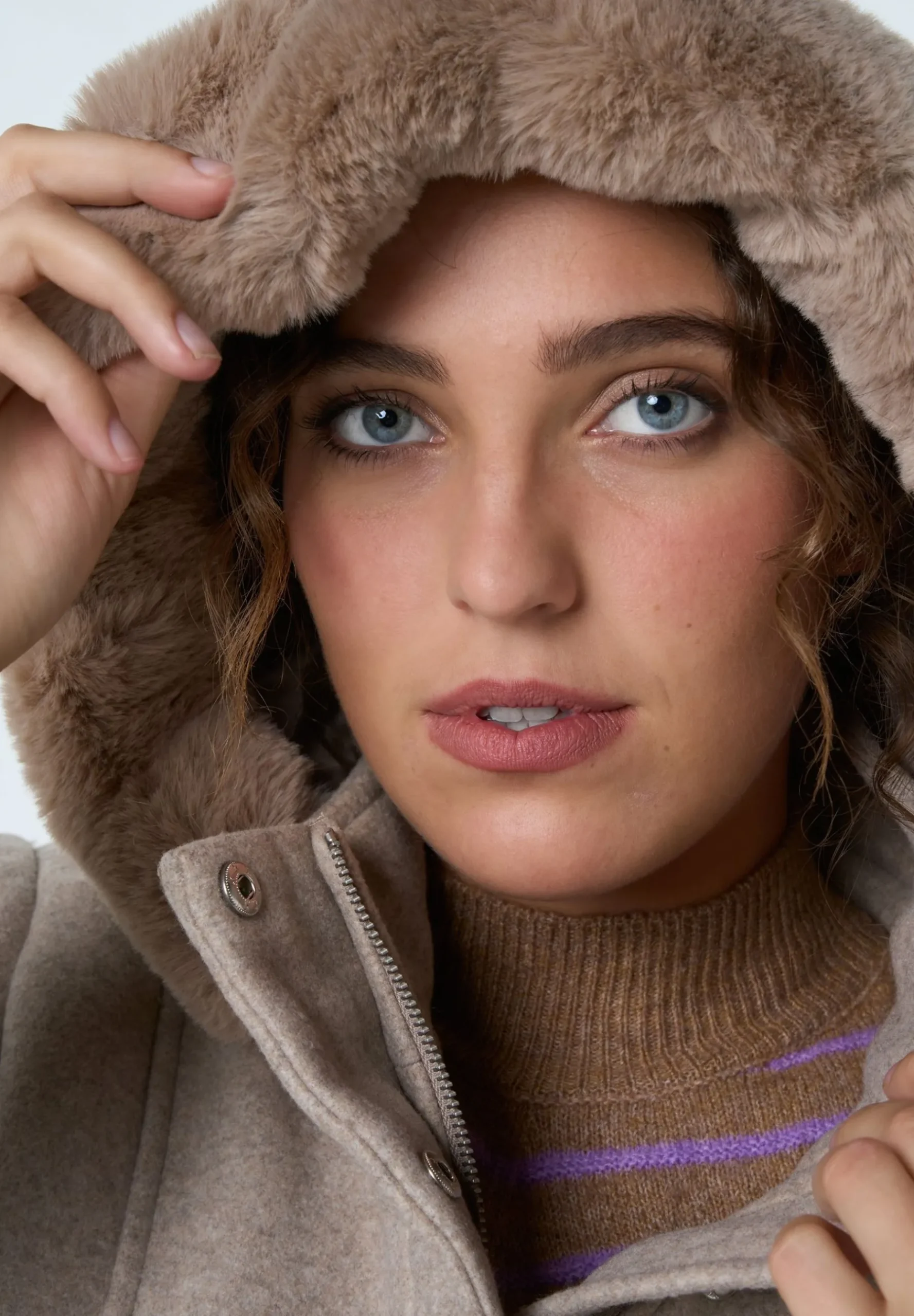 Met Wol Look - Manteau Court|MS Mode Outlet
