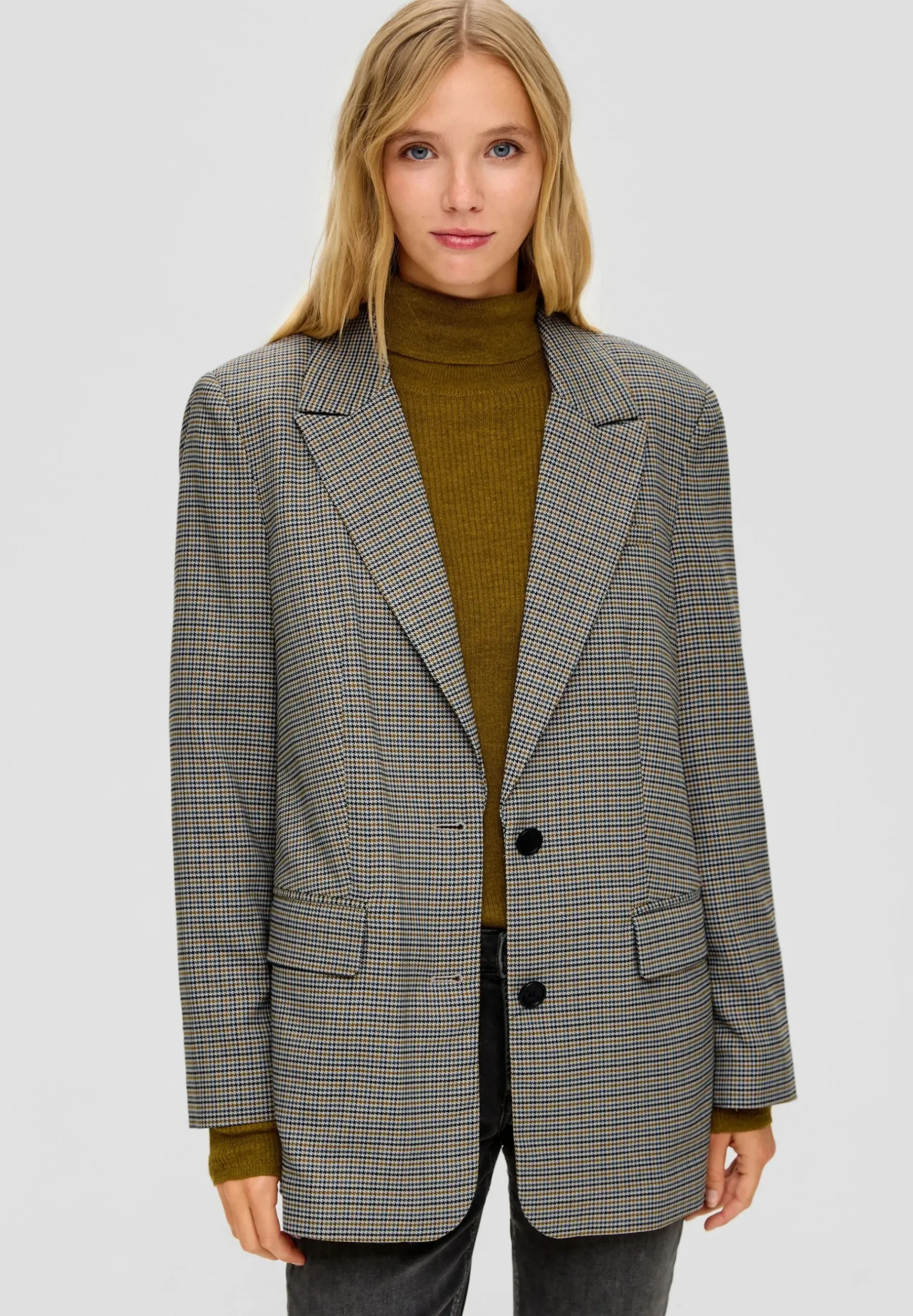 Mit Hahnentritt - Manteau Court|QS by s.Oliver Discount