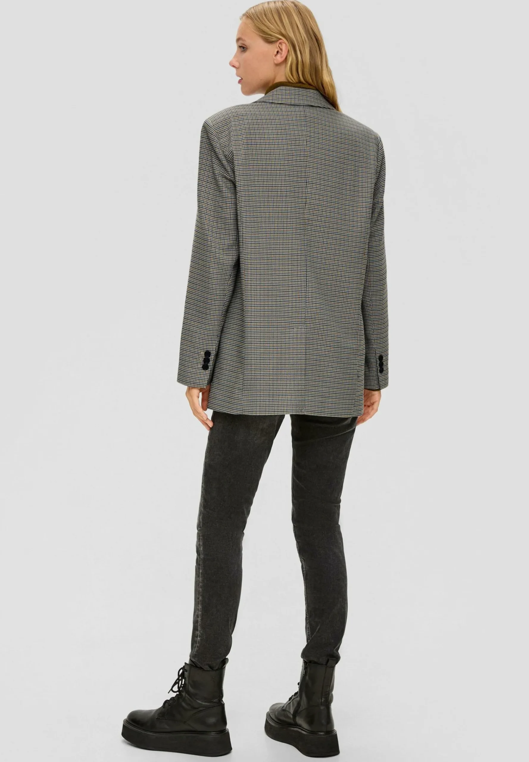Mit Hahnentritt - Manteau Court|QS by s.Oliver Discount